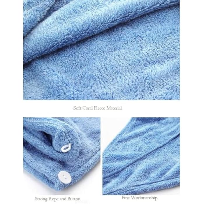 Premium Microfiber Hair Dryer Cap 65x30cm Reduce Frizz and Protect Breakage for All Hair Types Hair Cap - Image 3